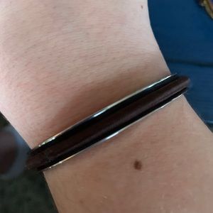 Silver Hair Elastic Holder Bracelet